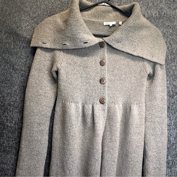 Vince Wool Blend Shawl Collar Empire Waist Cardigan Sweater Sz SM - Picture 2 of 9